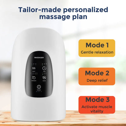 Wireless Hand Massager with three modes, a portable electric device designed for convenient and soothing hand relaxation.